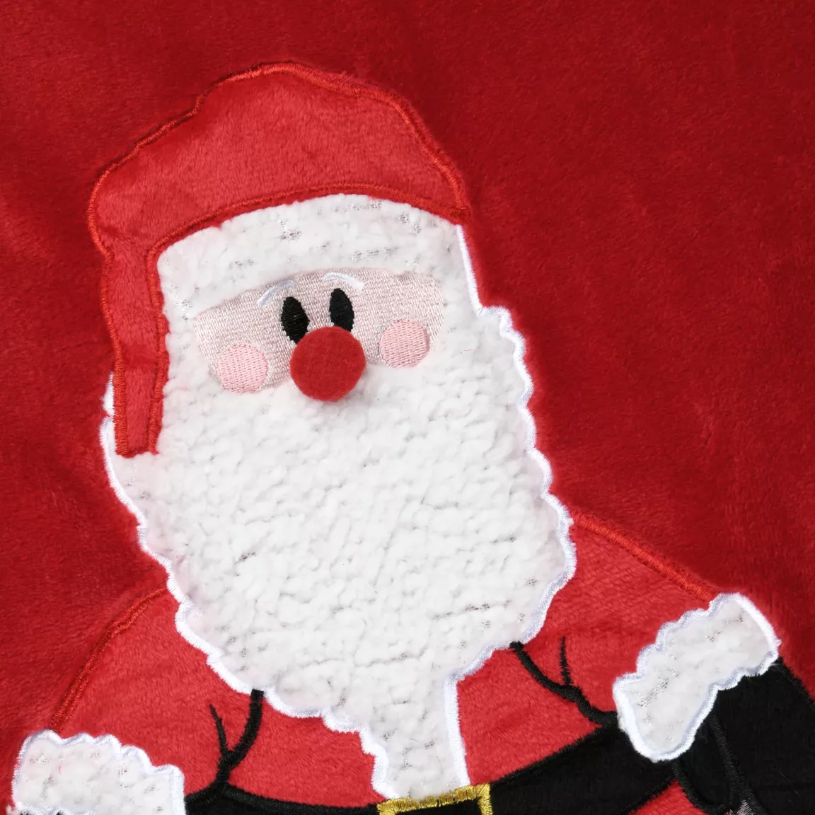 Plaid de Noël (125 x 150 cm) Edgard Père Noël Rouge