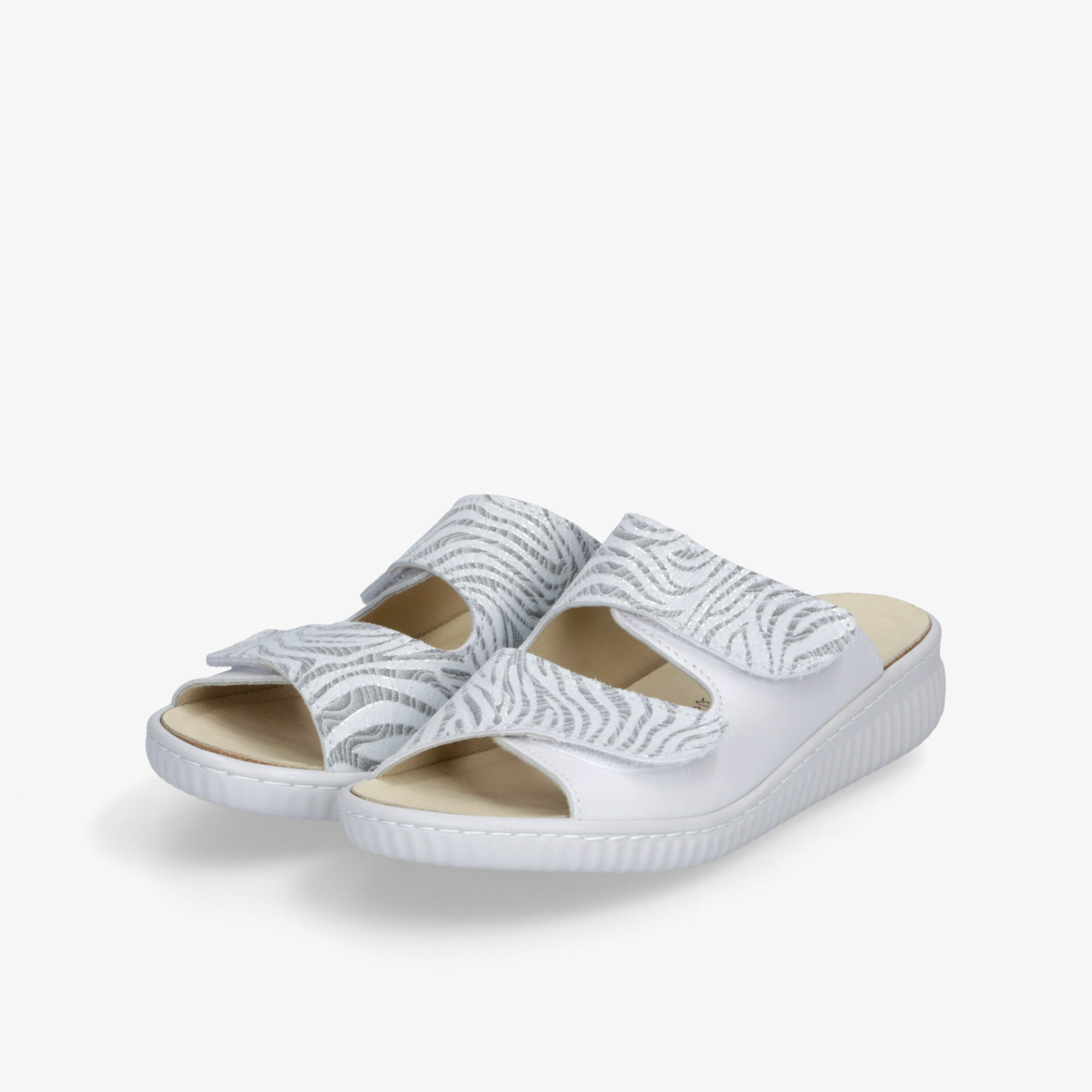 belvida Damen Sandalen weiß