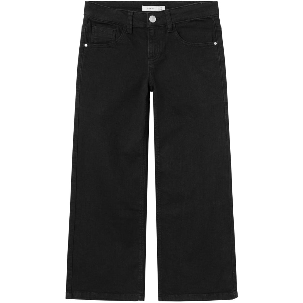Køb Name It Black Rose Wide Twill Bukser Noos