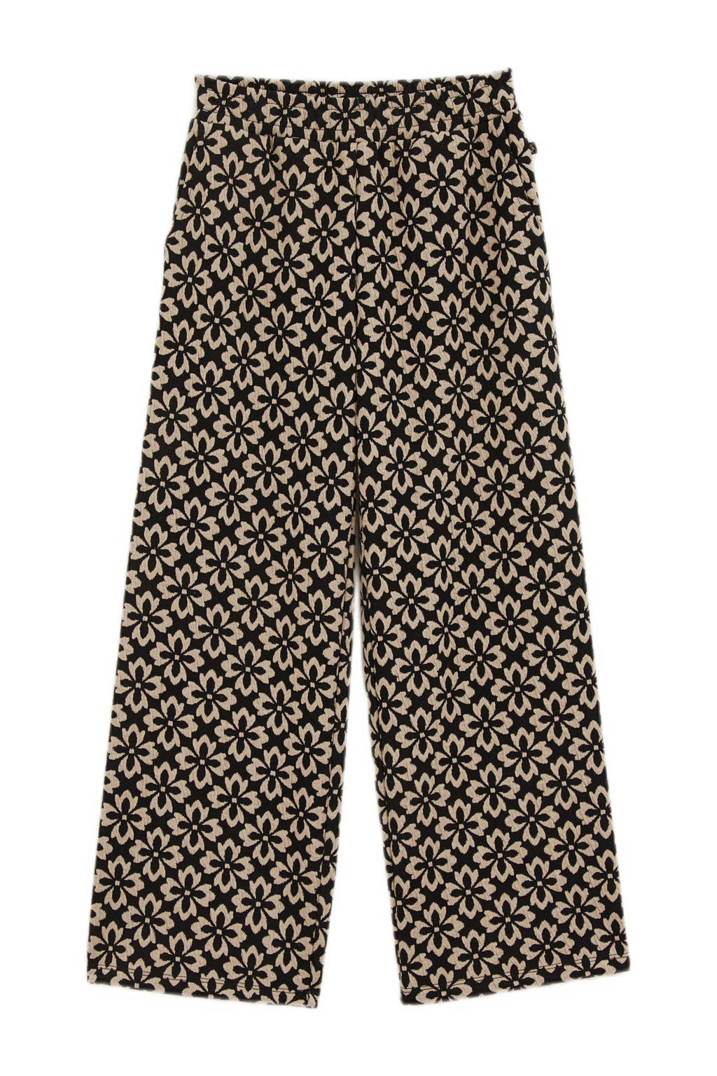 WE Fashion straight palazzo broek zwart