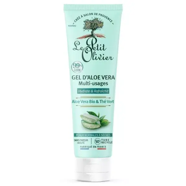 Le Petit Olivier - Gel D'Aloe Vera - Aloe Vera Bio Thé Vert 150ml