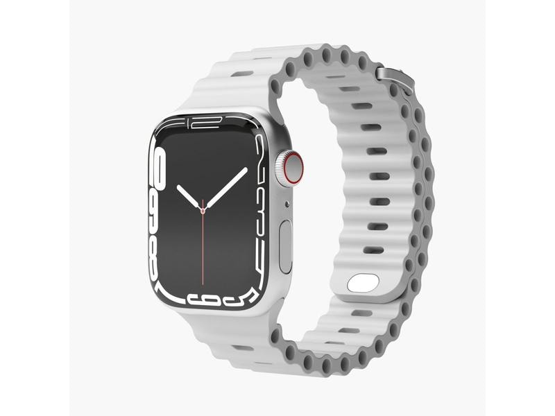 Vonmählen Wave Band Apple Watch 42/44/45/49 mm Light Gray Armband für Apple Watch 42/44/45/49 mm