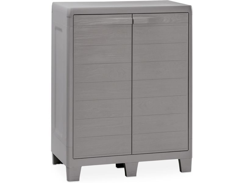 Toomax Schrank Woody`s xl 78 x 101 cm Warmgrau Innenschrank mit 2 Türen und 2 verstellbaren Einlegeböden