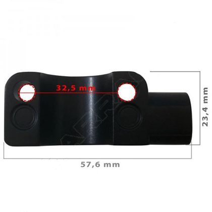 Adaptateur Barracuda DIAM 8 MM POUR RETROVISEUR Universel - Noir