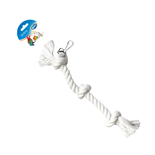 Corda de brinquedo para papagaio DUVO, 3 nós, 38 cm