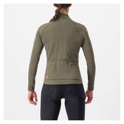 Maillot Manches Longues Femme Castelli Unlimited Trail Vert