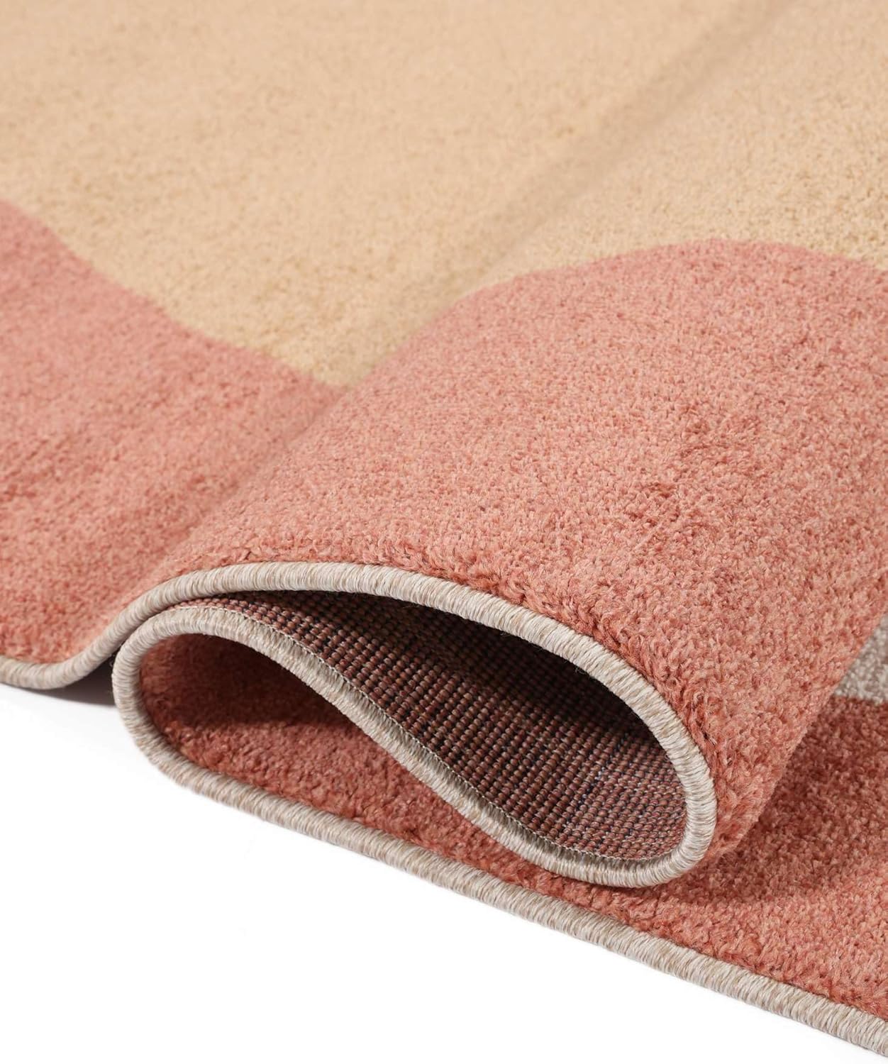 RugVista Big Sur, Teppich, Moderne Teppiche, 230 x 160 cm, Rechteckig, Niedriger Stapel, Wohnzimmer, Schlafzimmer, Nur chemische Reinigung, Oeko_tex_100, Gelb/Cremeweiß Beige