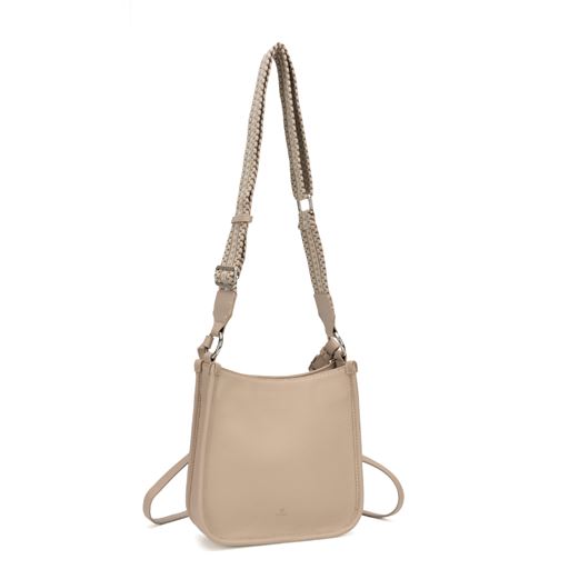 Adax Hello I'm Vegan Gunn Skuldertaske, Dark Beige