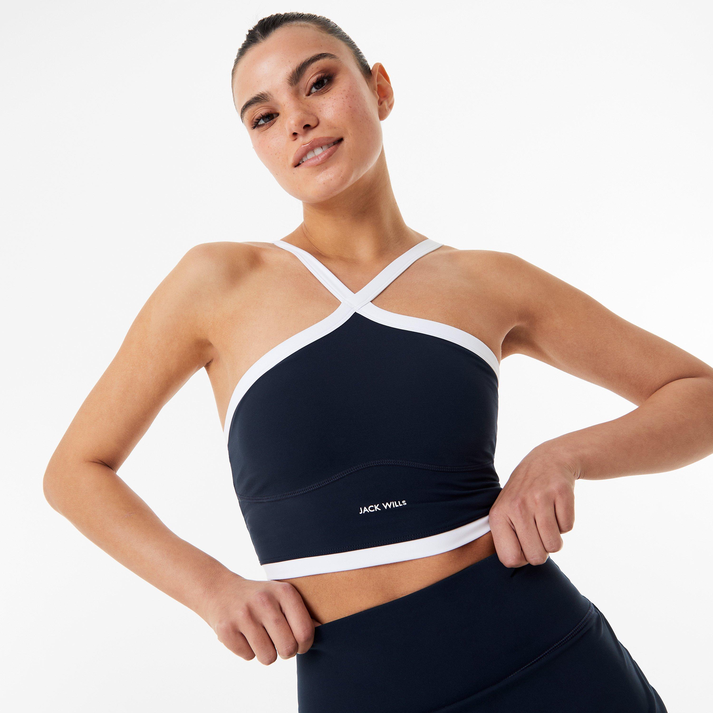 Jack Wills JW Adjustable Cross Front Sports Bra