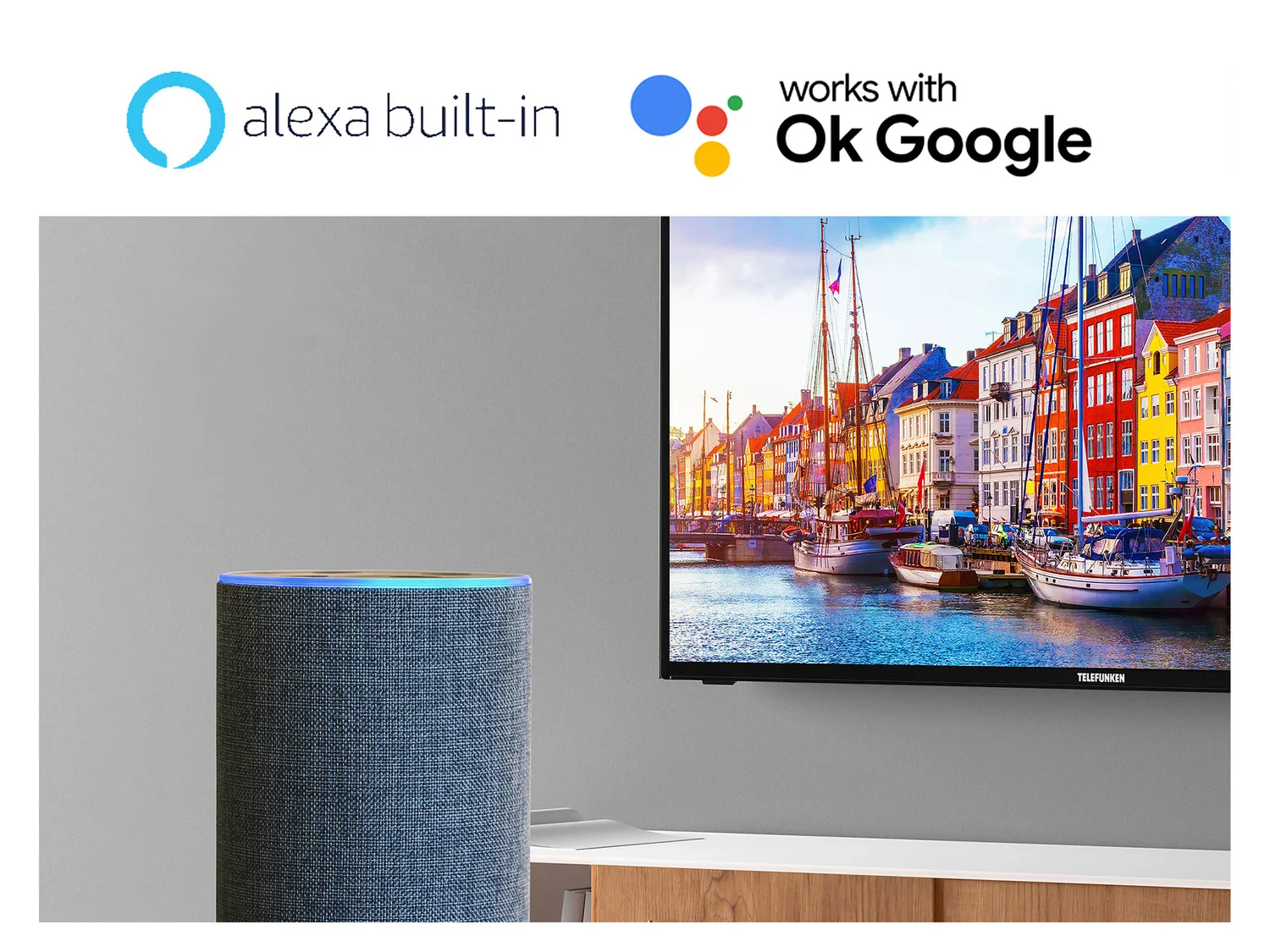 TELEFUNKEN »QU43-65K800« Smart TV QLED 4K UHD com Dolby Vision HDR