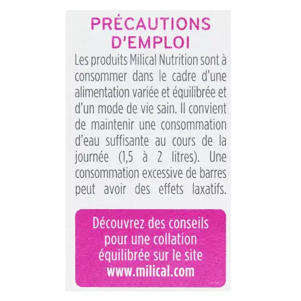 Milical Barres Minceur Hyperprotéinées Orange 6 Unités