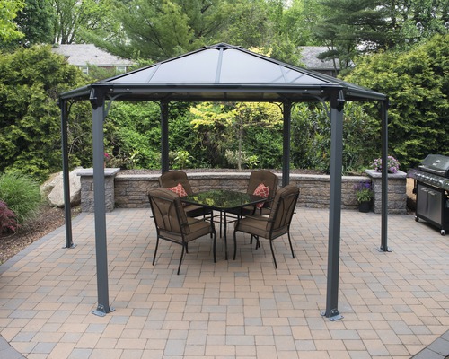Paviljoen Palram – Canopia Monaco 438 x 438 cm antraciet