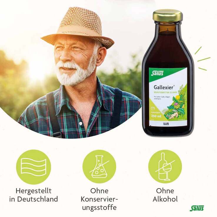 Gallexier Kräuterbitter Elixier Salus Flüss.z.E., 3X20 ml