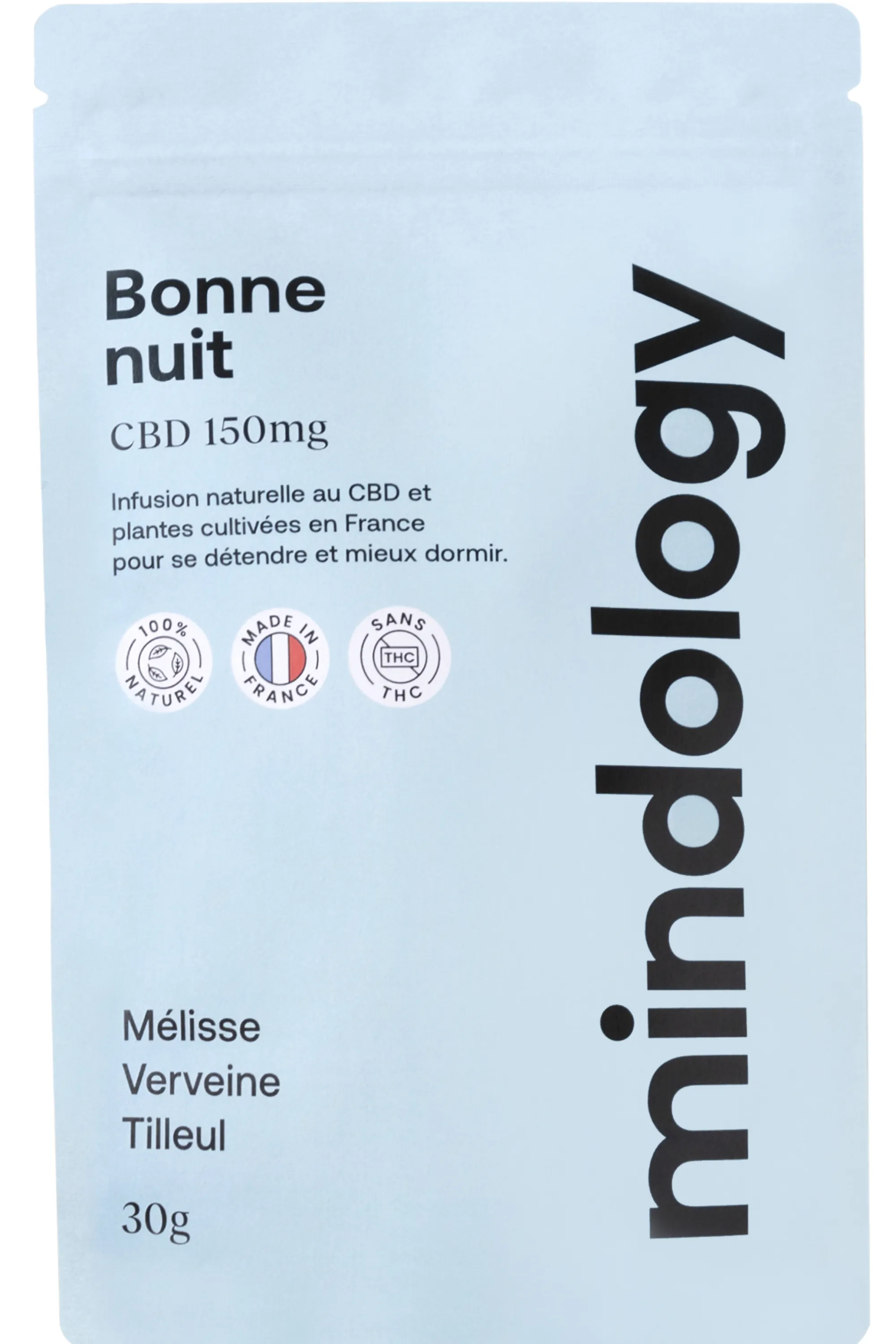 MINDOLOGY Infusion au CBD sommeil Bonne nuit-30 g
