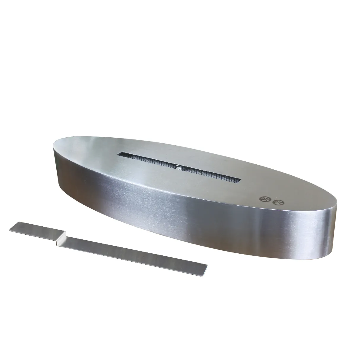 Purline Cheminée de table à éthanol Electra - Argent