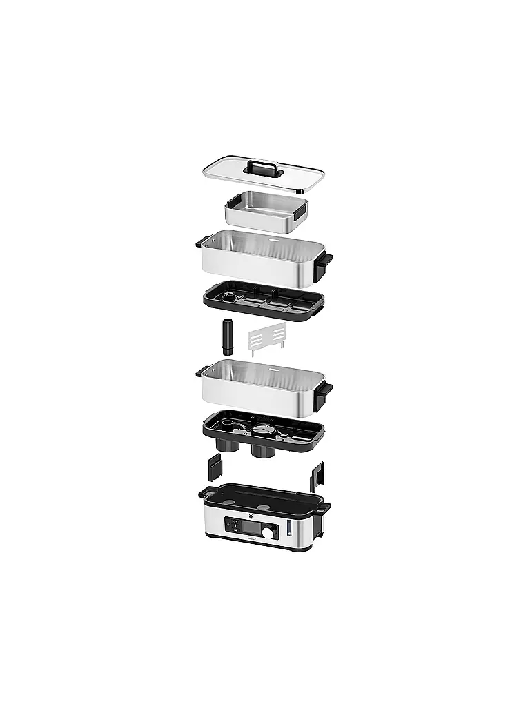 WMF KÜCHENminis Dampfgarer 900W silber