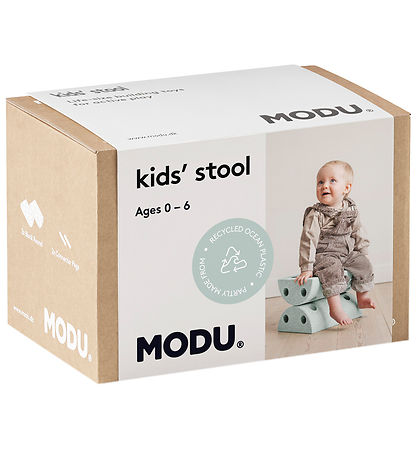 MODU B?rneskammel - 4 Dele - Ocean Mint/Forest Green