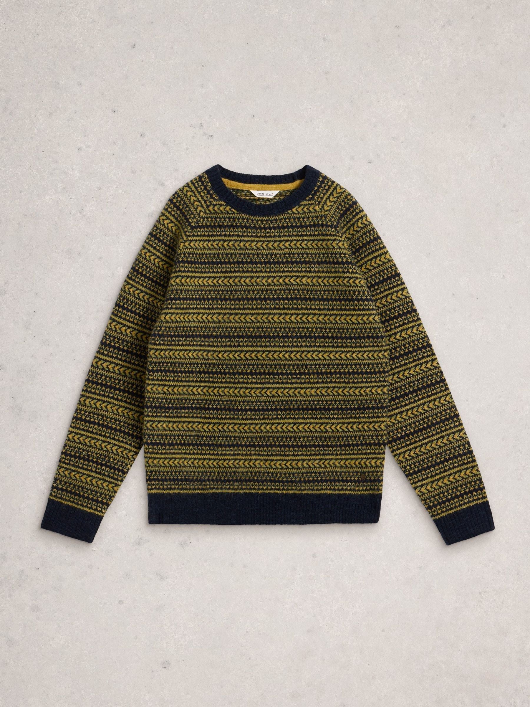 White Stuff Brockton Fairisle Pattern Crew Neck Jumper