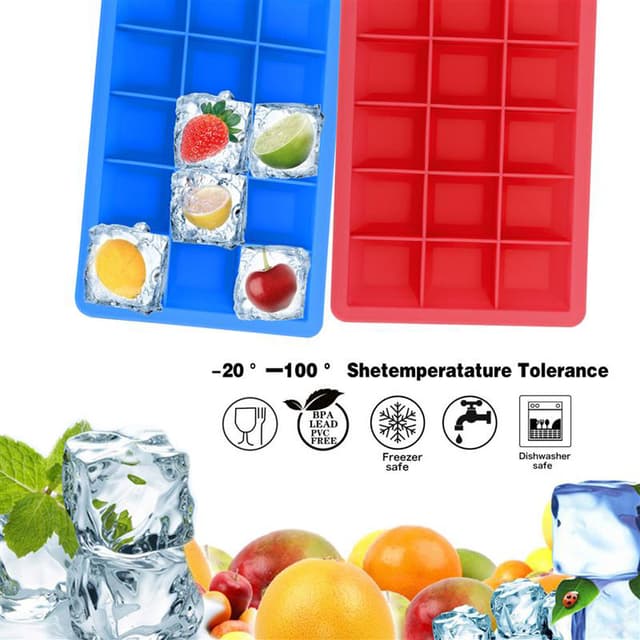 2x Isterningeforme isterningeboks isterningebakker sæt