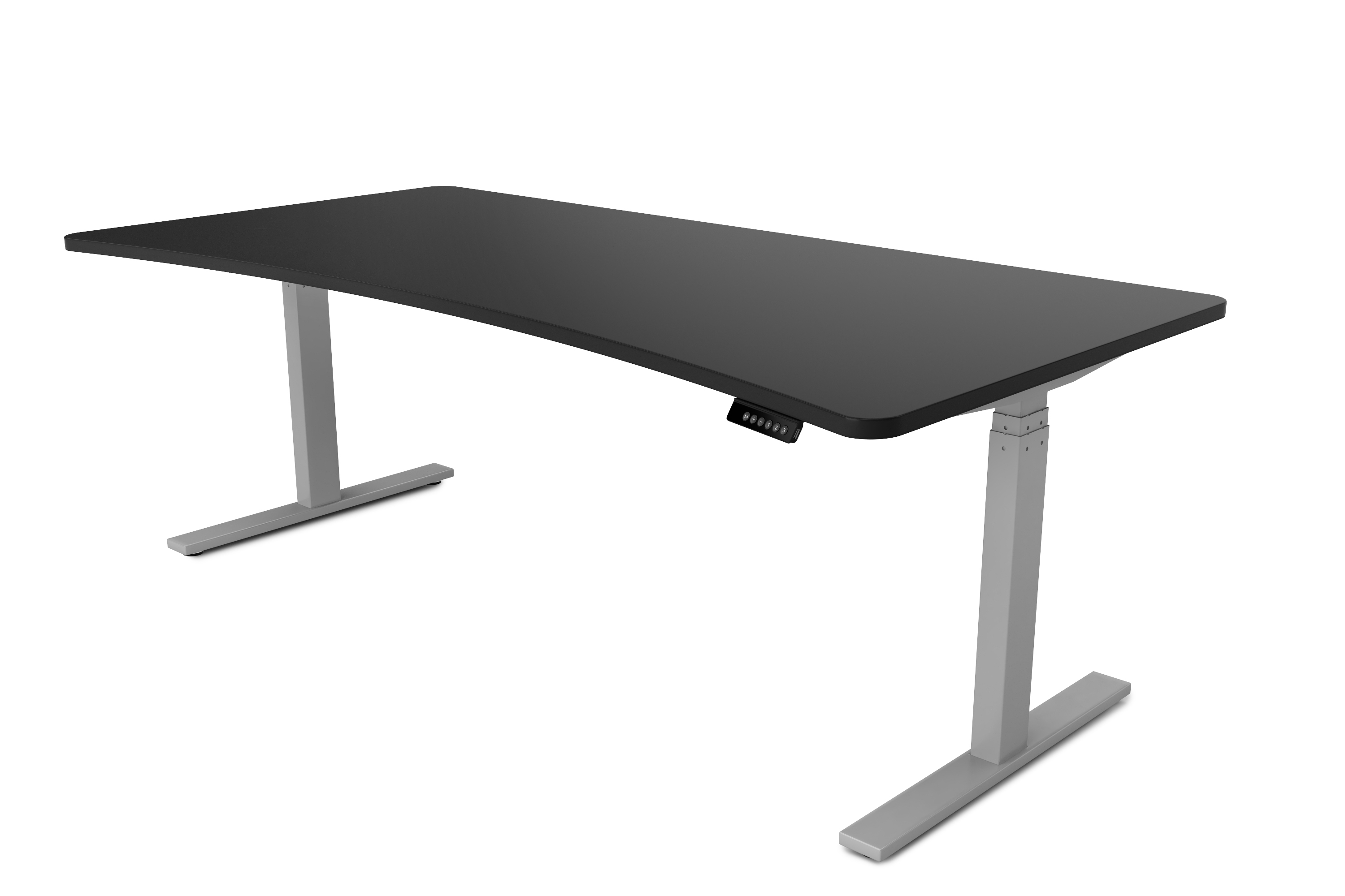 Stehpult elektrisch PREMIUM schwarz/grau 200 x 92 cm