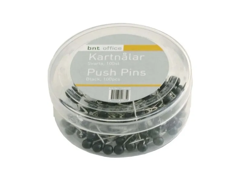 Kortnåle 4mm x 20mm sort - (100 stk.)