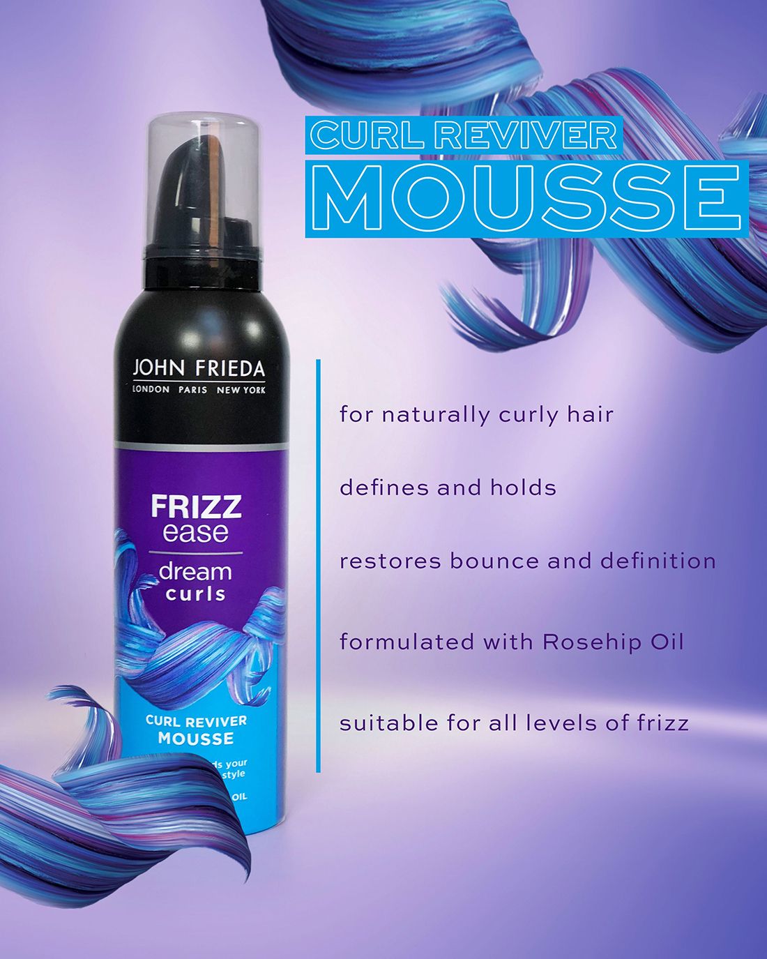 Mousse Frizz Ease Dream Curls Curl Reviver 200 ml