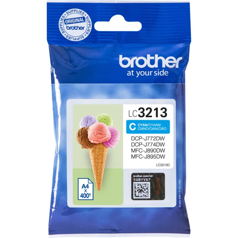 Cartouche Brother LC3213 couleurs séparées pour imprimante jet d'encre