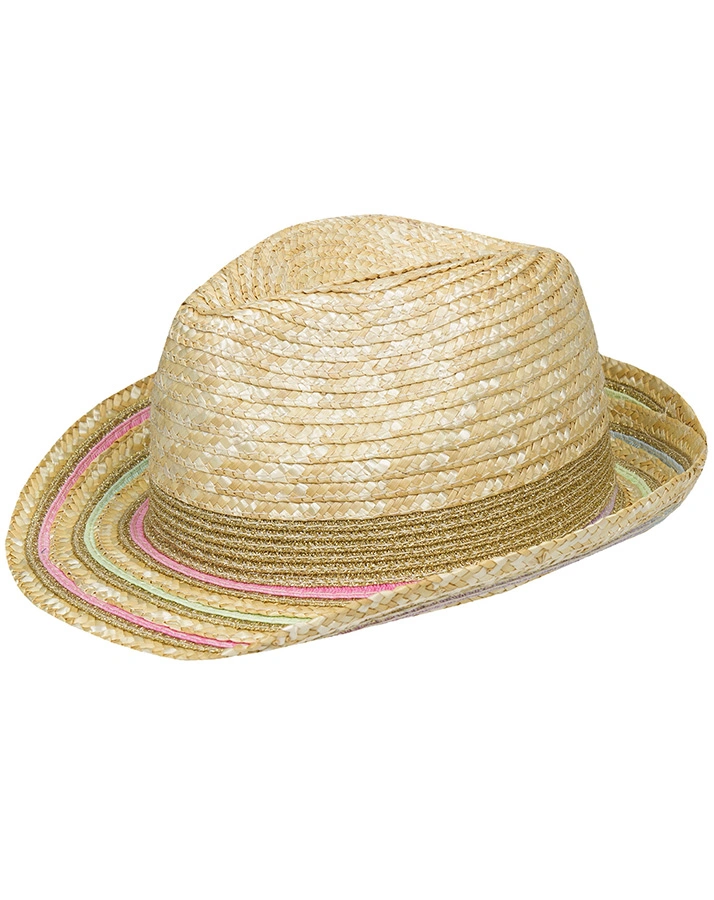 Strohhut FRUITS & BUTTERFLY in beige