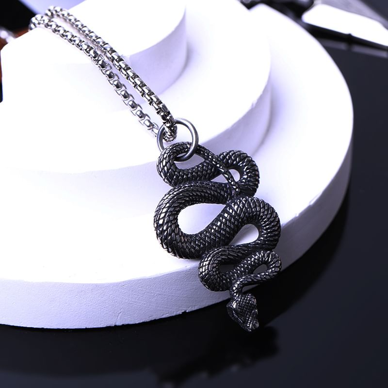 Prushia - Slangenhanger / ketting van roestvrij staal (verschillende ontwerpen)