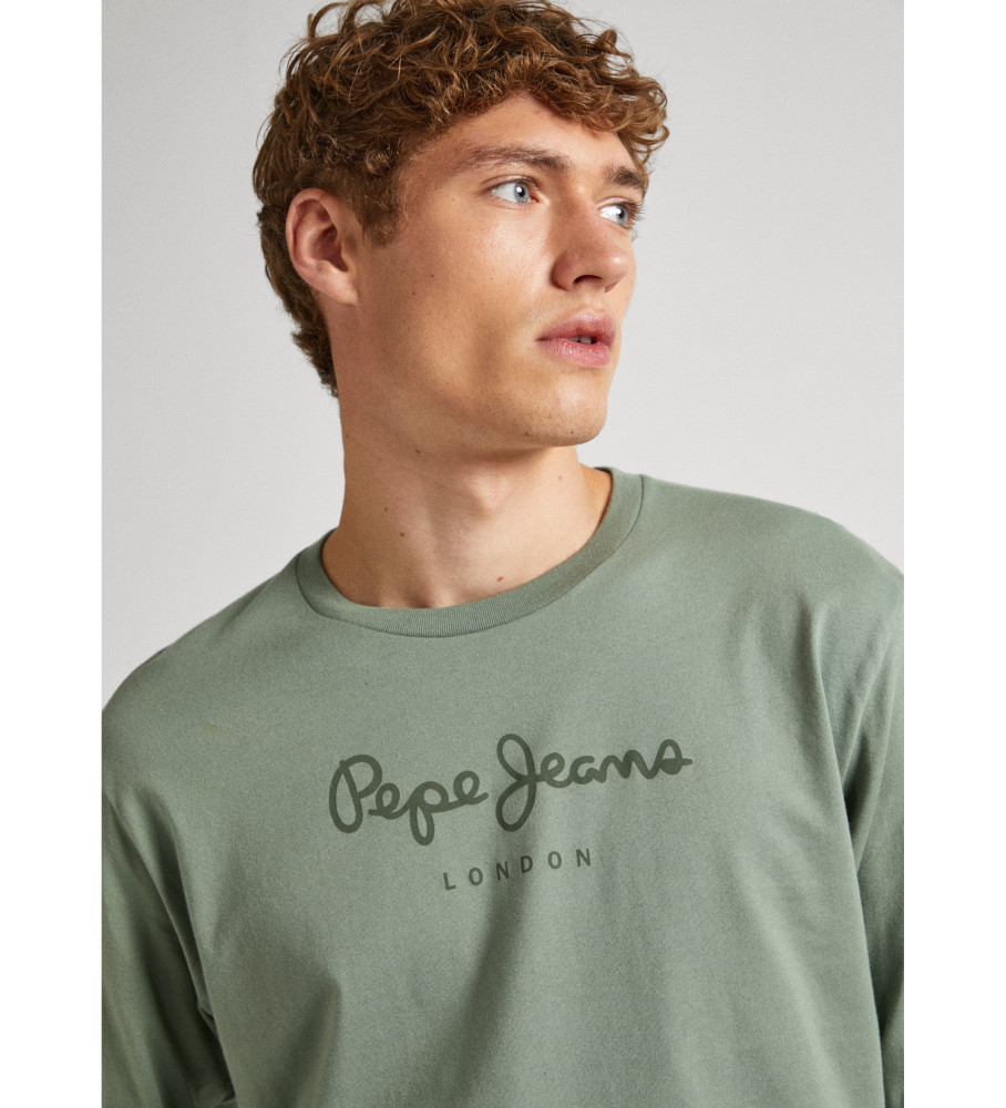 Pepe Jeans Camisa Eggo Manga Larga Verde