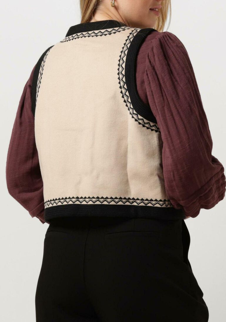 beige antik batik gilet wilma gilet