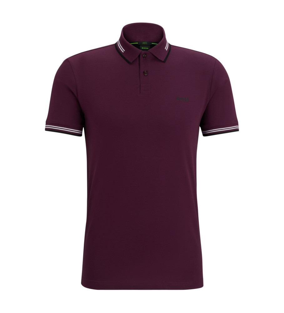 BOSS Polo Paul lilás