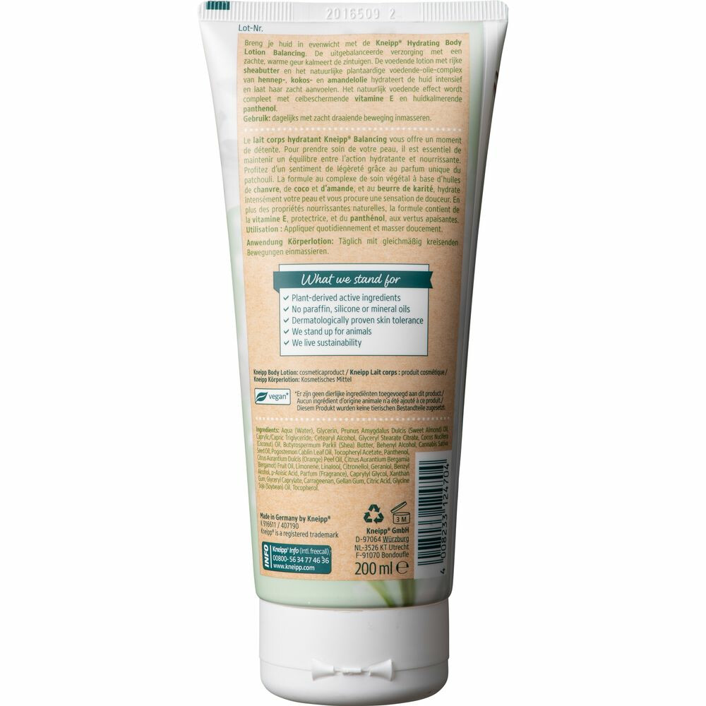 Kneipp Hydrating Bodylotion Patchouli200 ml