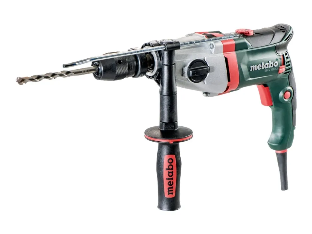 Metabo SBEV 1300-2 - Roterende hammer - 1300 W - 2-hastigheders - nøgleløs borepatron 13 mm - 44 N·m