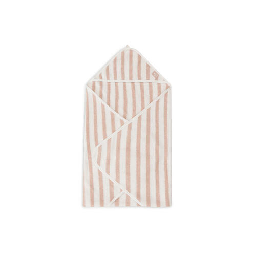 Cape de bain éponge 75x75cm Basic stripe - Wild rose - JOLLEIN