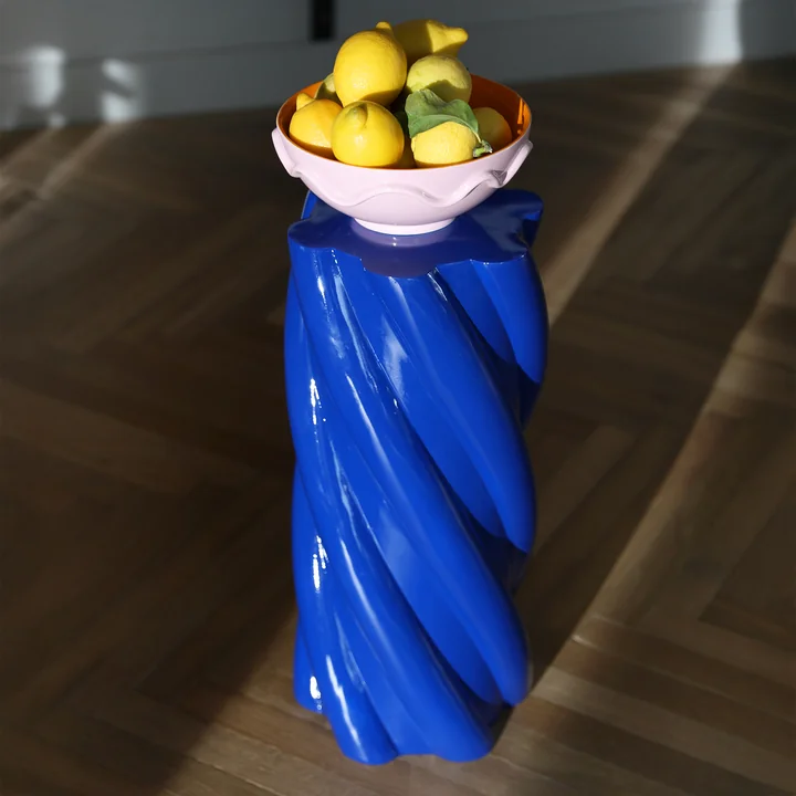 &klevering - Marshmallow Beistelltisch 54 x Ø 29,5 cm, ocker