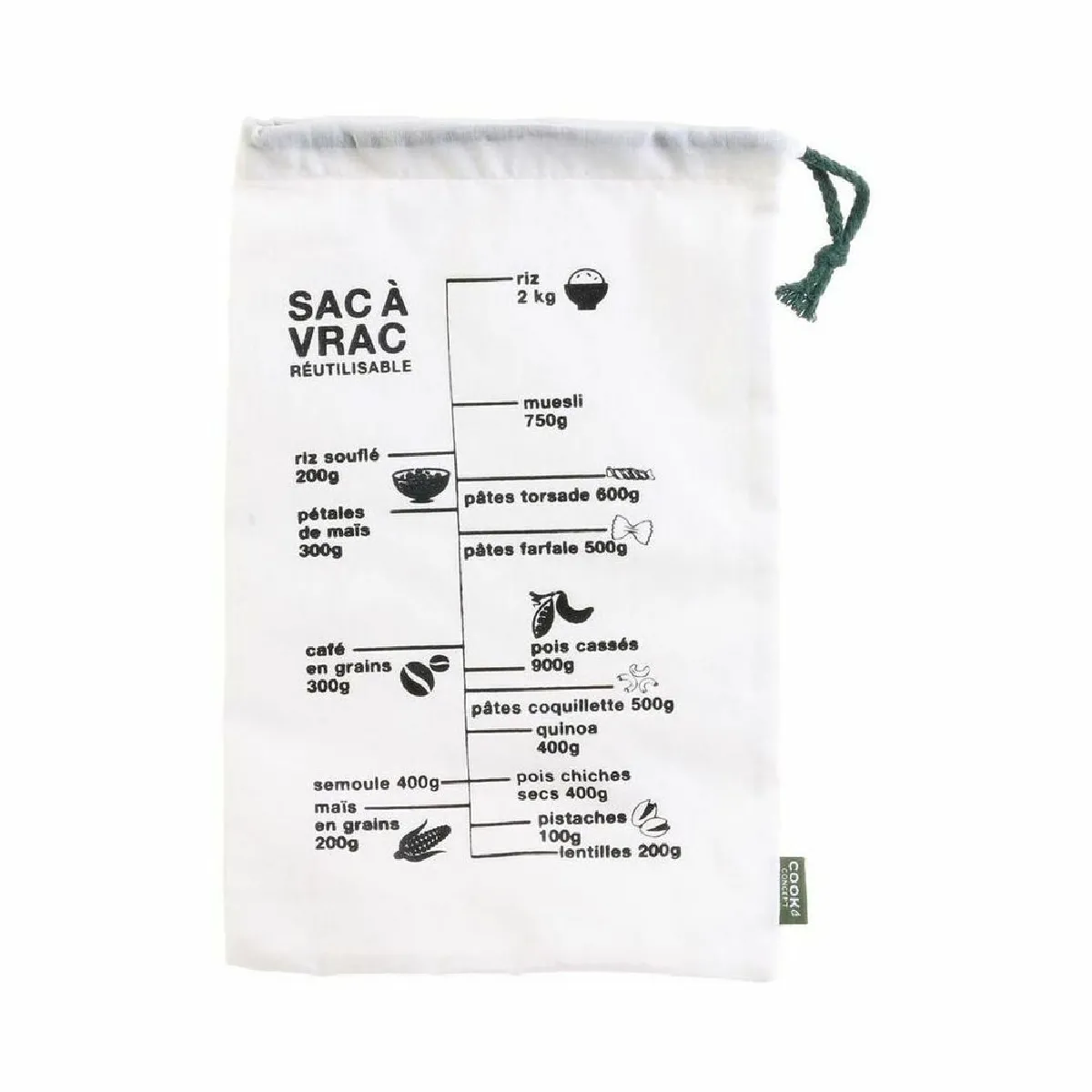 Cook Concept Sac gradué réutilisable