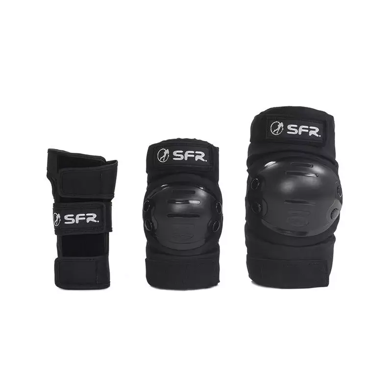 Set de protection SFR ROLLER Youth Ramp Triple Pad Set Black