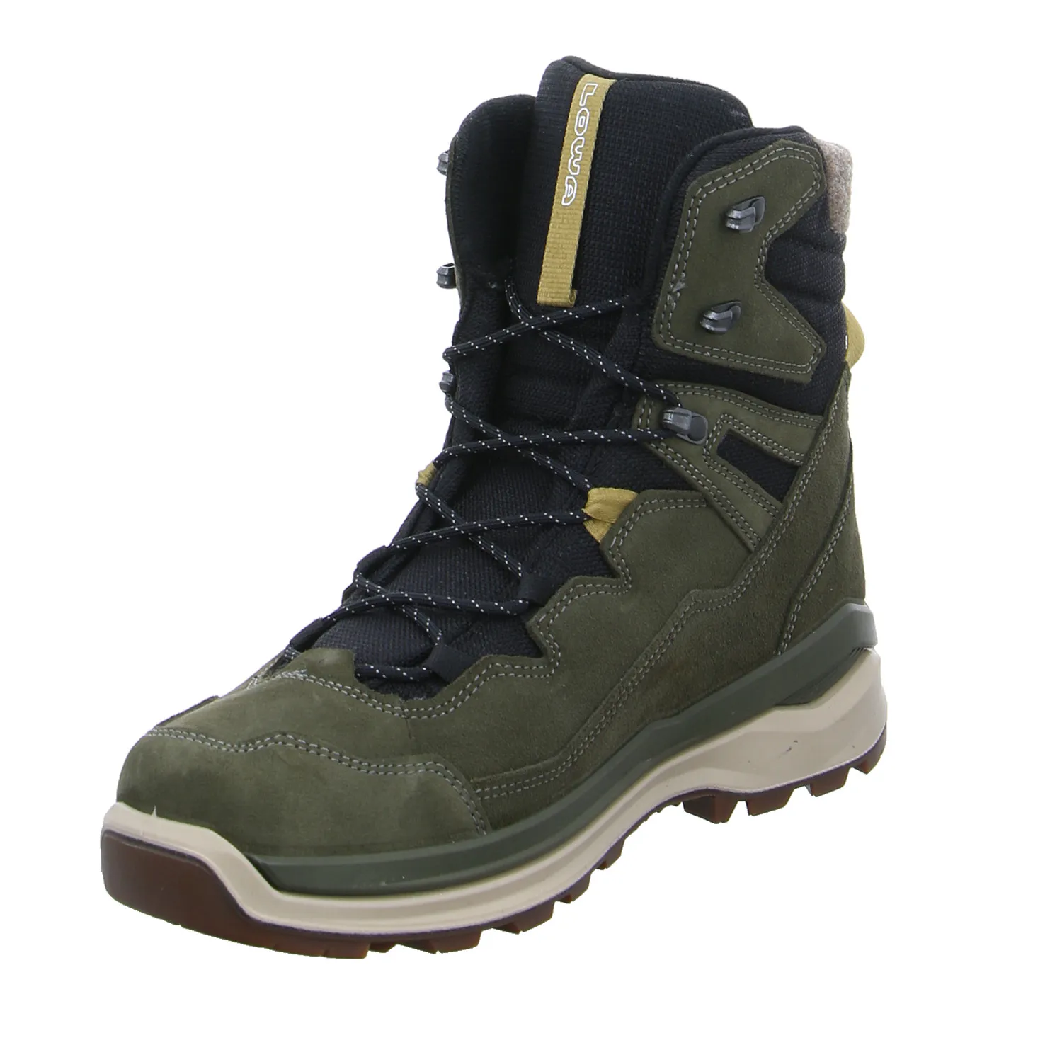 LOWA Snowboots Olive Leder