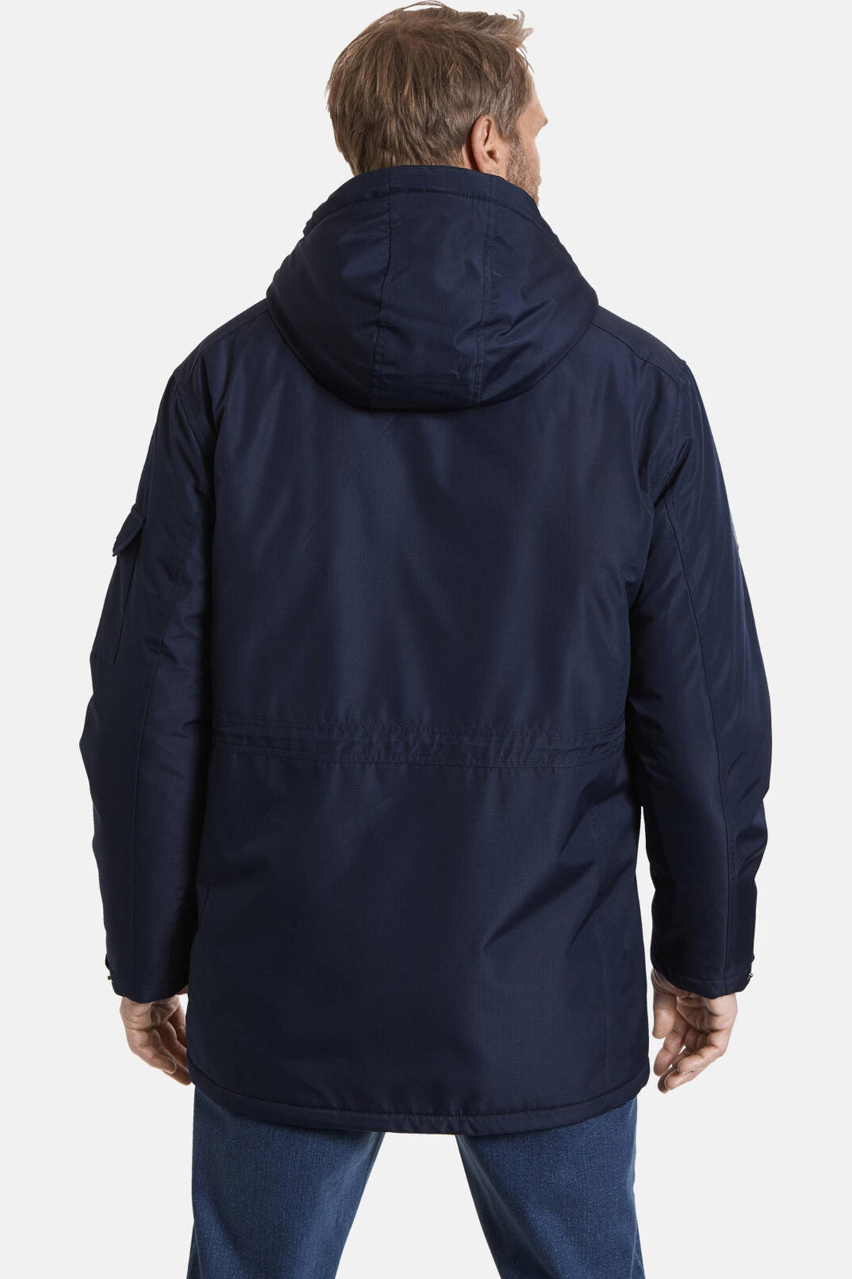 Jan Vanderstorm jas CASTEN Plus Size donkerblauw