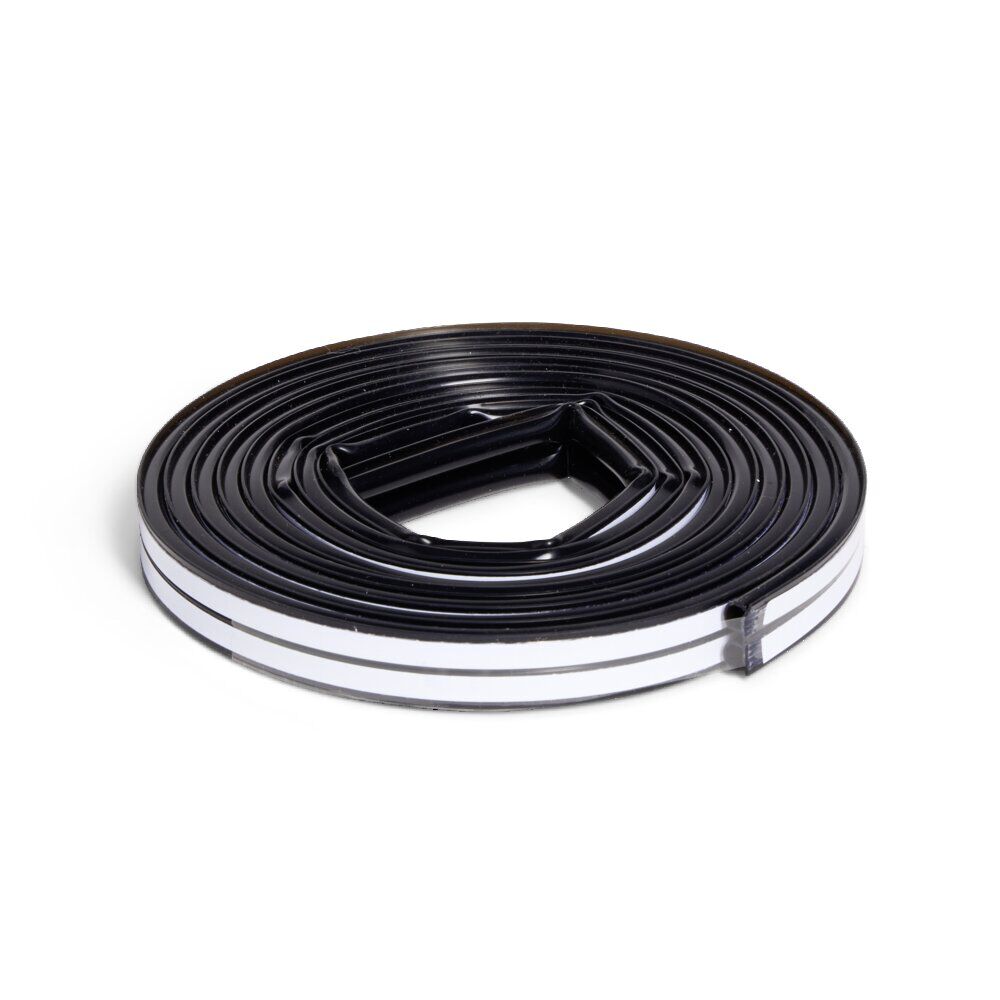 Joint d'isolation adhésif silicone plat pour porte et fenêtre 6m noir