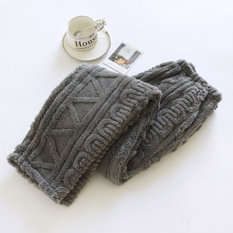 Somnus - Koppel bijpassende pyjamabroek met elastische taille en jacquard fleece