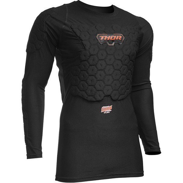 Thor Motocross - Gilet anatomique Comp XP Flex Deflector LS Noir