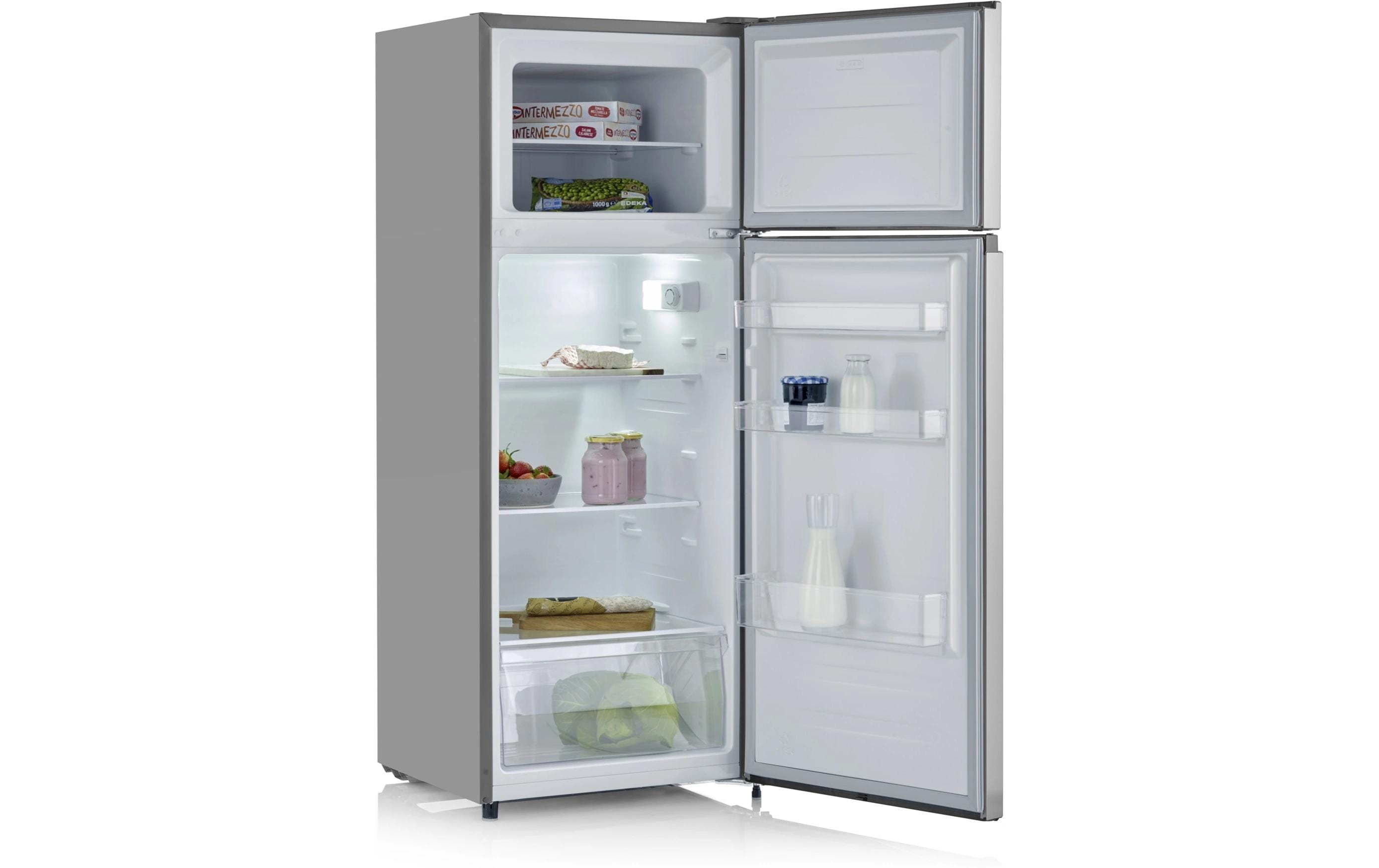 Kühlschrank DT 8761 Silber, Rechts, Wechselbar<br>Kühlschrank mit Gefrierfach