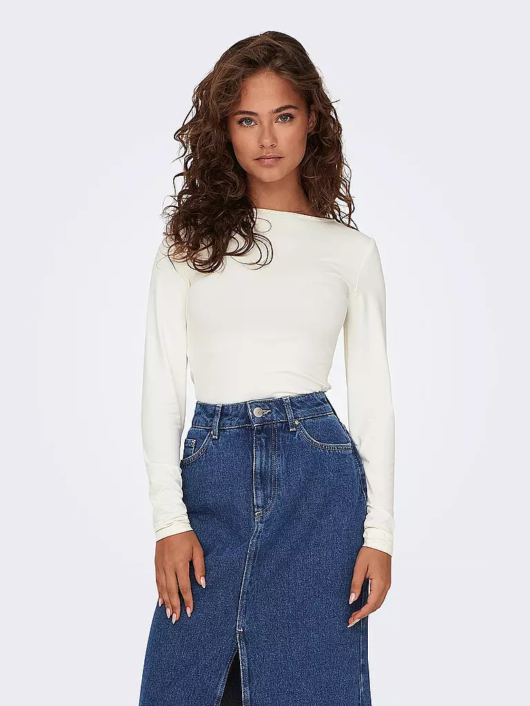 ONLY Langarmshirt ONLEA creme