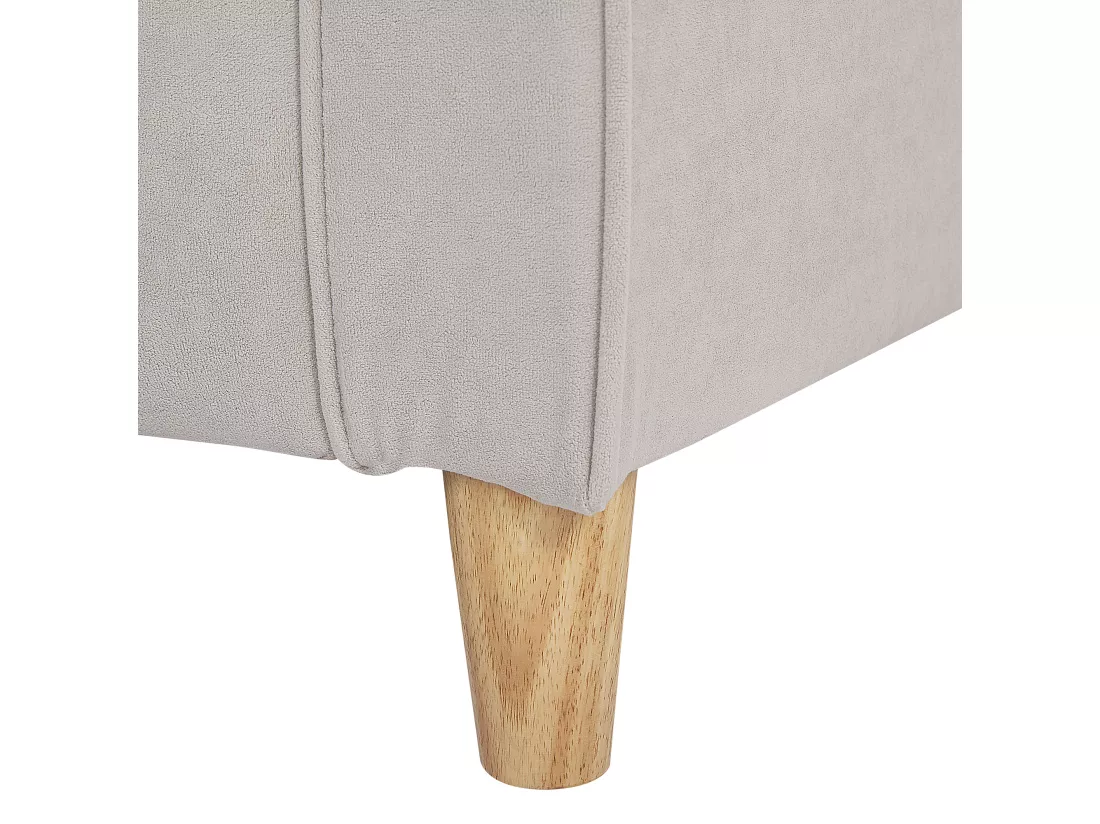 Canapé 3 places en velours beige RONNEBY