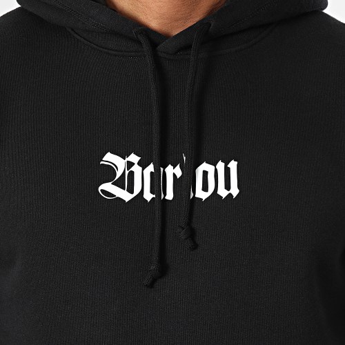 Sweat Capuche Barlou Skull Edition Noir Rouge