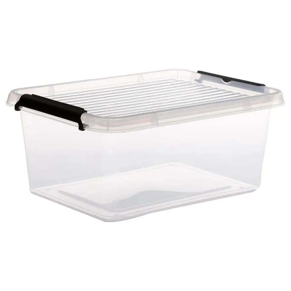 5Five Opbergkist met deksel - Clip Box - 12,5L - 39x29x17 cm