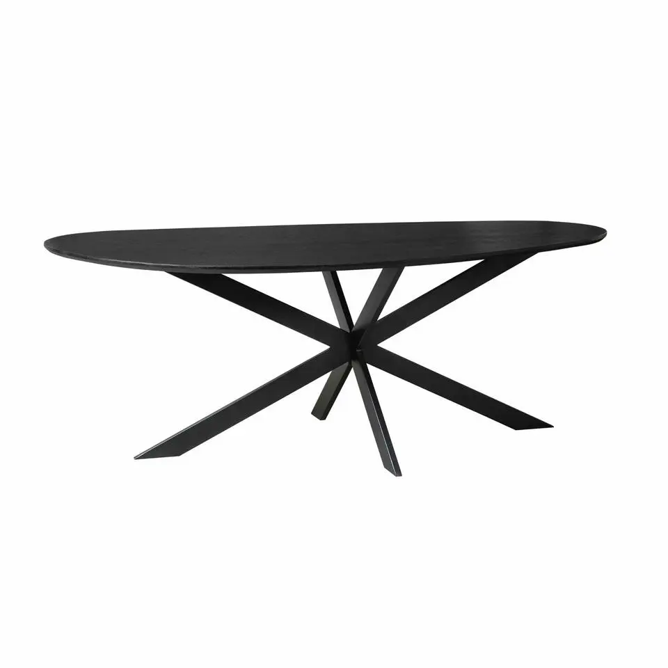 Starfurn - Eettafel Lou - Zwart - 110x240x76 cm