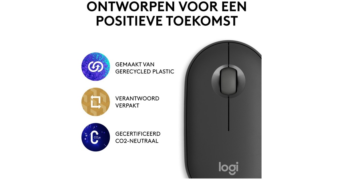 LogitechPebble Mouse 2 M350s  (Grafiet)